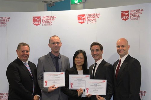 Wayne Smithson, Gary Moran, Naris Sara Suriyamontree, Diego Repetti and Andrew West