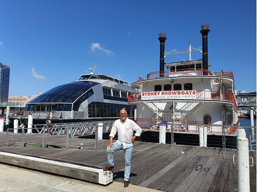 Sudhir Warrier and his two cruise ships